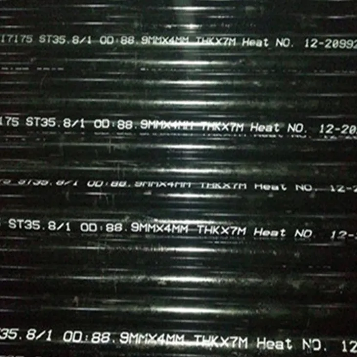 DIN 17175 St35.8 choksiz karbonli po'lat quvur